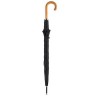 Зонты-трости Unit Classic с деревянной ручкой черные.