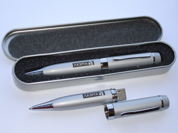 Ручки-флешки с логотипом Лаэрта