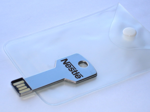 Usb флешка - ключ с логотипом Nestle