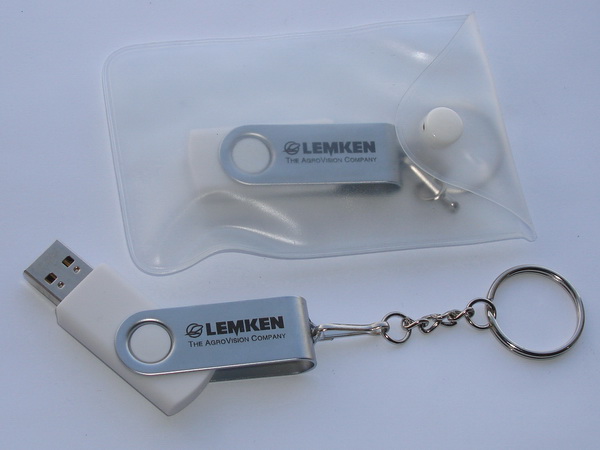 Поворотные флешки с логотипом Lemken