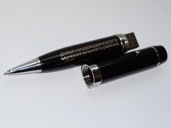 Подарочные флешки - ручки с гравировкой