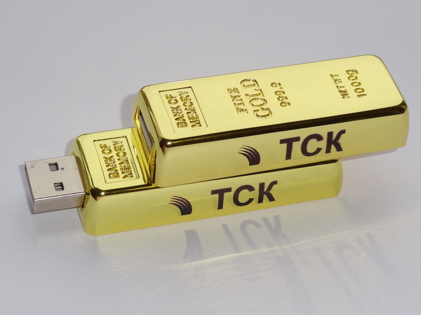 Флешки Gold Bar с логотипом ТСК