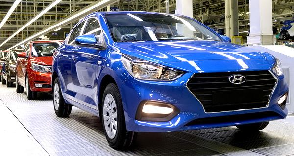 Производство Hyundai Solaris и Kia Rio