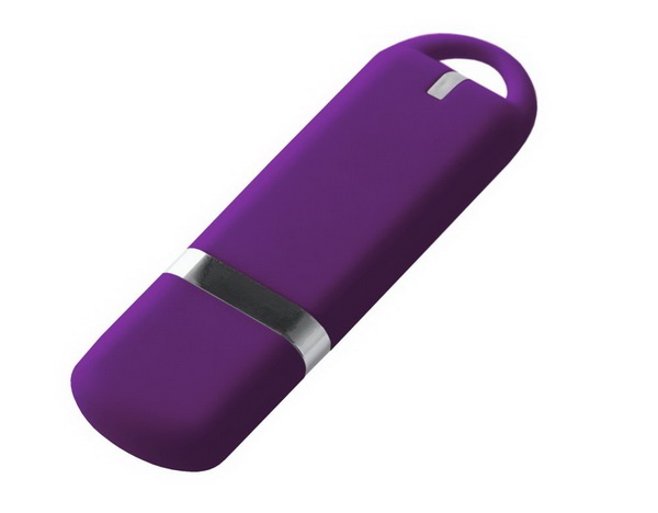 Фиолетовые usb флешки с логотипом