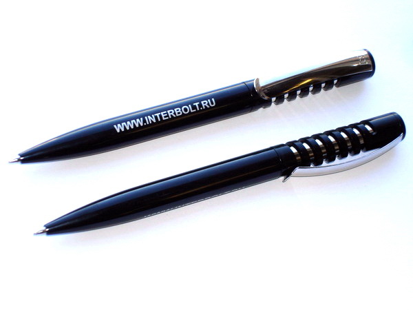 Ручки Сенатор New Spring Polished с металлическим клипом и логотипом фирмы