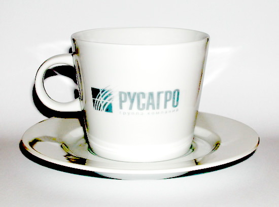 Чашки с логотипом фирм и корпораций Русагро