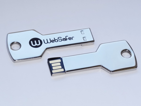 Флешки оригинальные в виде ключа с логотипом WebSafer