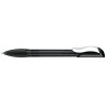 Ручки Senator Hattrix Clear SG MC черные с металлическим клипом.
