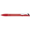 Ручки Senator Hattrix Clear SG MC темно-красные с металлическим клипом.