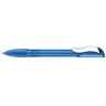 Ручки Senator Hattrix Clear SG MC голубые с металлическим клипом.