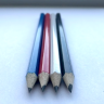 Заточка шестигранных цветных карандашей.