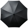 Черный зонт-трость Alessio в раскрытом виде.