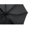 Черный зонт-трость Alessio - вид изнутри.