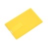 Usb флешки-кредитки Card 1 желтые.