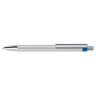 Серебристые ручки Senator Polar 3260 с хромом и синей вставкой для нанесения логотипа компании заказчика.