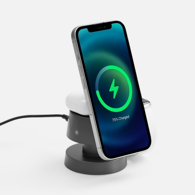 Станция беспроводной зарядки с подсветкой Lume Станция беспроводной зарядки с подсветкой Lume