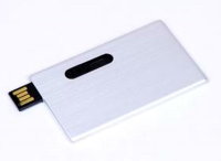 Usb флешка визитка Metall-Card1