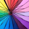 Внутренняя поверхность цветного зонта Спектр.