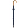Зонты-трости Unit Classic с деревянной ручкой темно-синие.