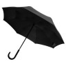 Зонт-трость Unit Style черный для нанесения логотипа компании.