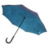 Зонт-трость Unit Style голубой с синим для нанесения логотипа компании.