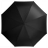 Зонт-трость Unit Style черный в раскрытом виде.