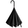 Зонт-трость Unit Style черный в сложенном виде.