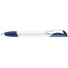 Ручки Senator Hattrix Polished Basic SG MC темно-синие с металлическим клипом.