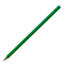 Зеленые круглые простые карандаши для нанесения логотипа компании заказчика.